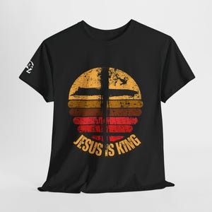 Jesus is King Unisex Heavy Cotton Tee | Faith T-Shirt, Christian Apparel, Inspirational Gift, Casual Wear, Religious Top