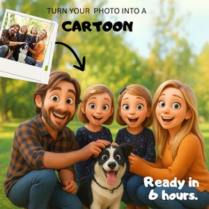 Custom Portrait from Photo,Cartoon Portrait Animation,Custom Couple Portrait,Couple Gifts,Digital File,Custom Cartoon,Digital File