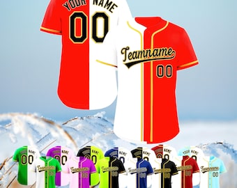 Personalized Team Name And Number Baseball Jersey, Custom Baseball Jersey Shirt, Baseball Jersey Uniform For Baseball Fans Baseball Lovers