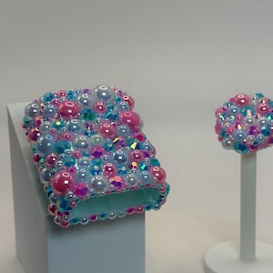 Tandem Mobi & Dexcom G7 Pearl and Rhinestone Case and Cover
