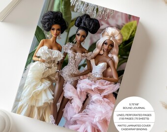 Barbie Dream Squad Hardcover Lined Journal | A5 5.75"x8" | Personal Notebook | Inspirational Self Care | Gift Stationery