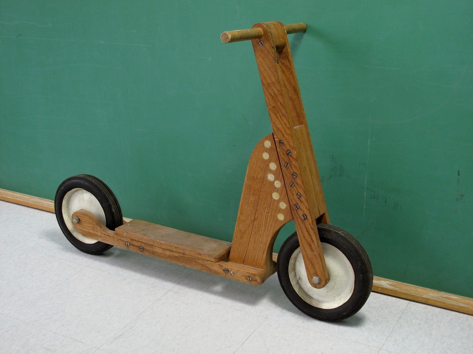 Vintage Handmade Wooden Scooter DIY Popular Mechanics Toy Etsy
