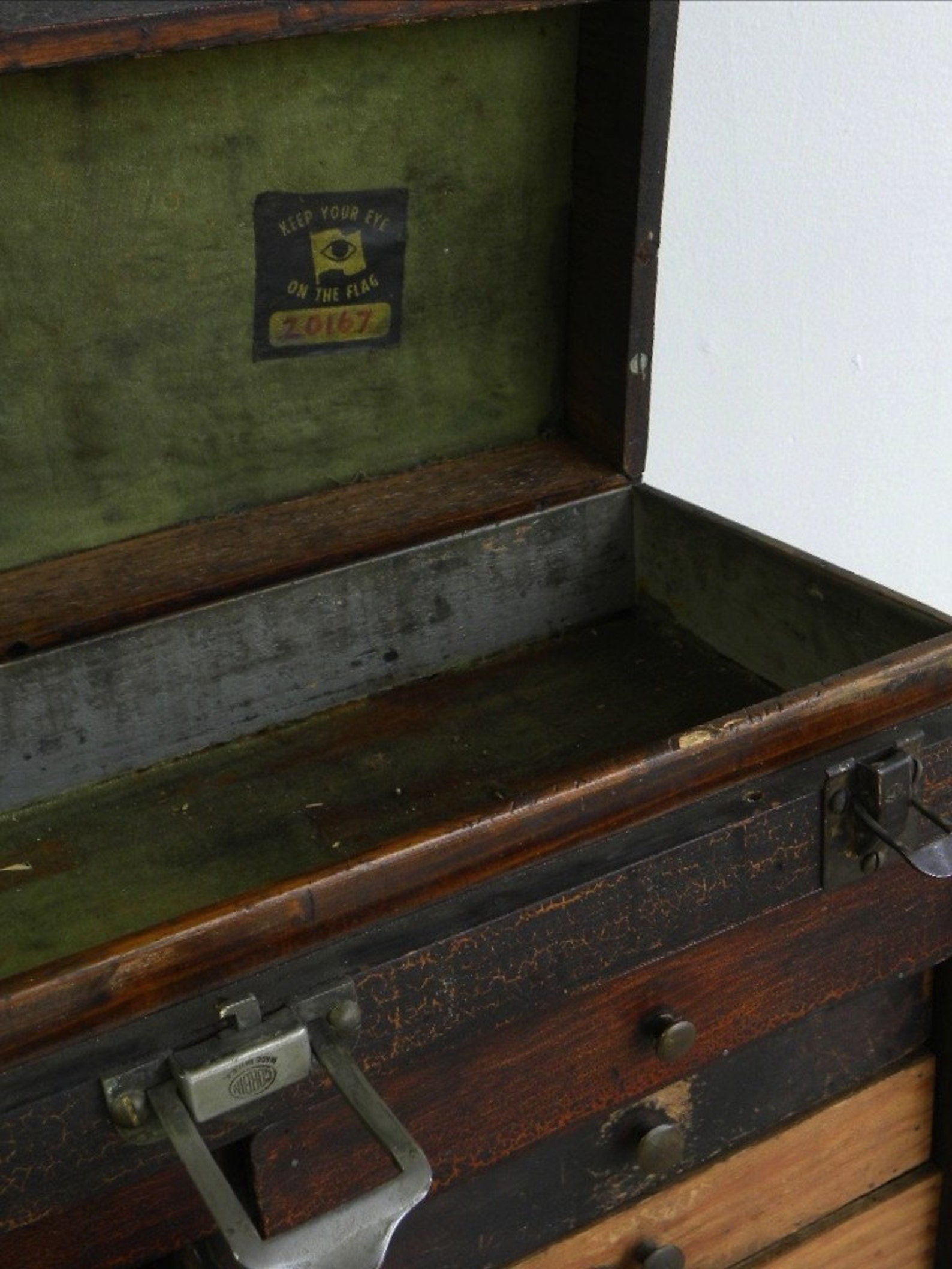 Antique Wooden Tool Chest Machinist Tool Box Beautifully Etsy