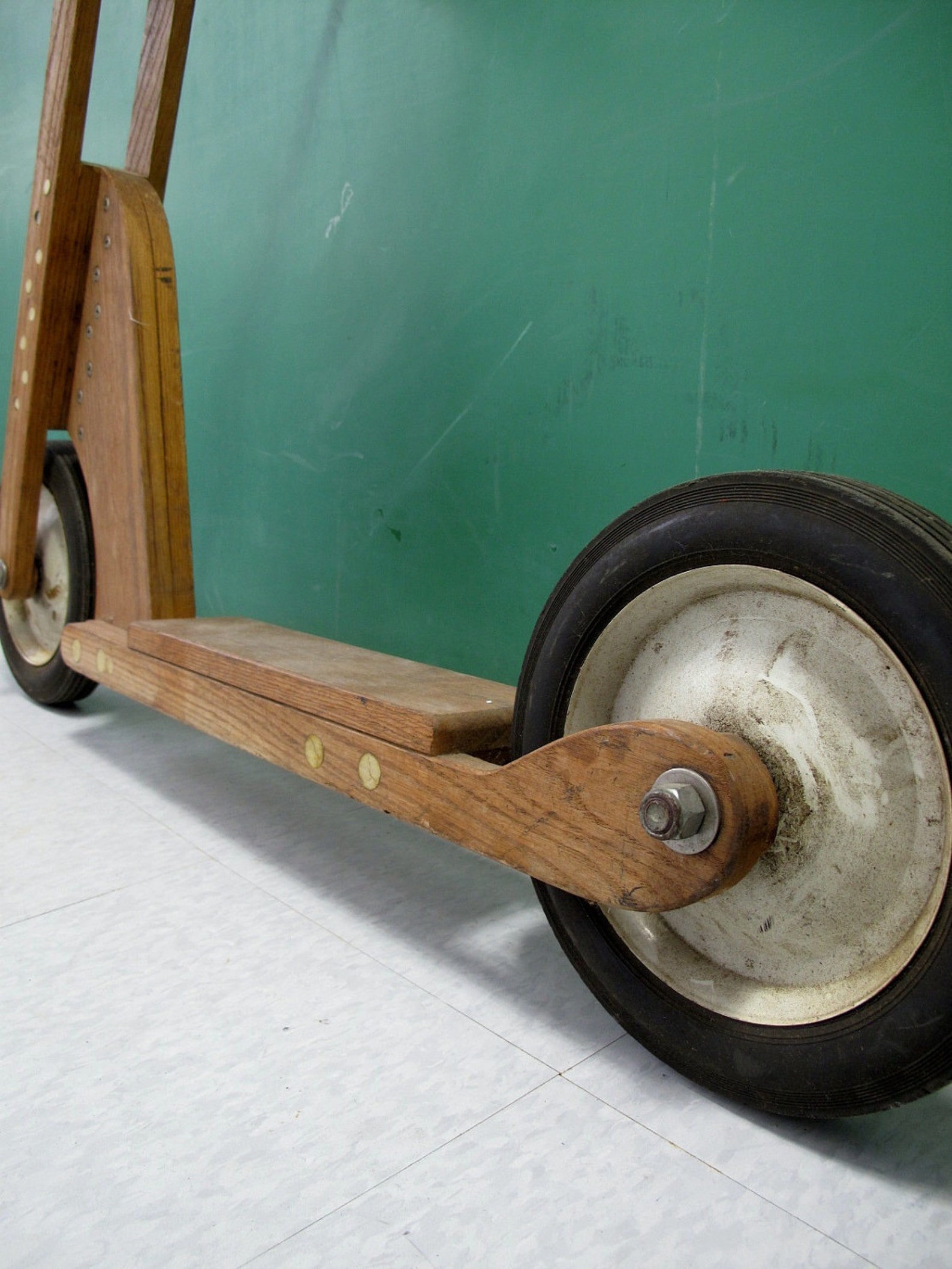 Vintage Handmade Wooden Scooter DIY Popular Mechanics Toy Etsy
