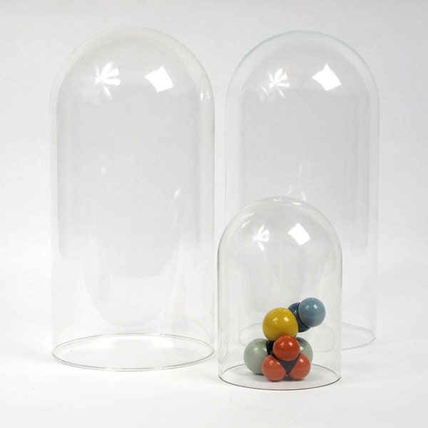Small Glass Display Dome (*One*), Cloche, Bell Jar, Scientific, Natural Curiosity