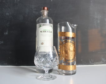Tall Mid Century Cocktail Pitcher | Cocktail Mixing Glass | Vintage Pitcher | Vintage Mixing Glass