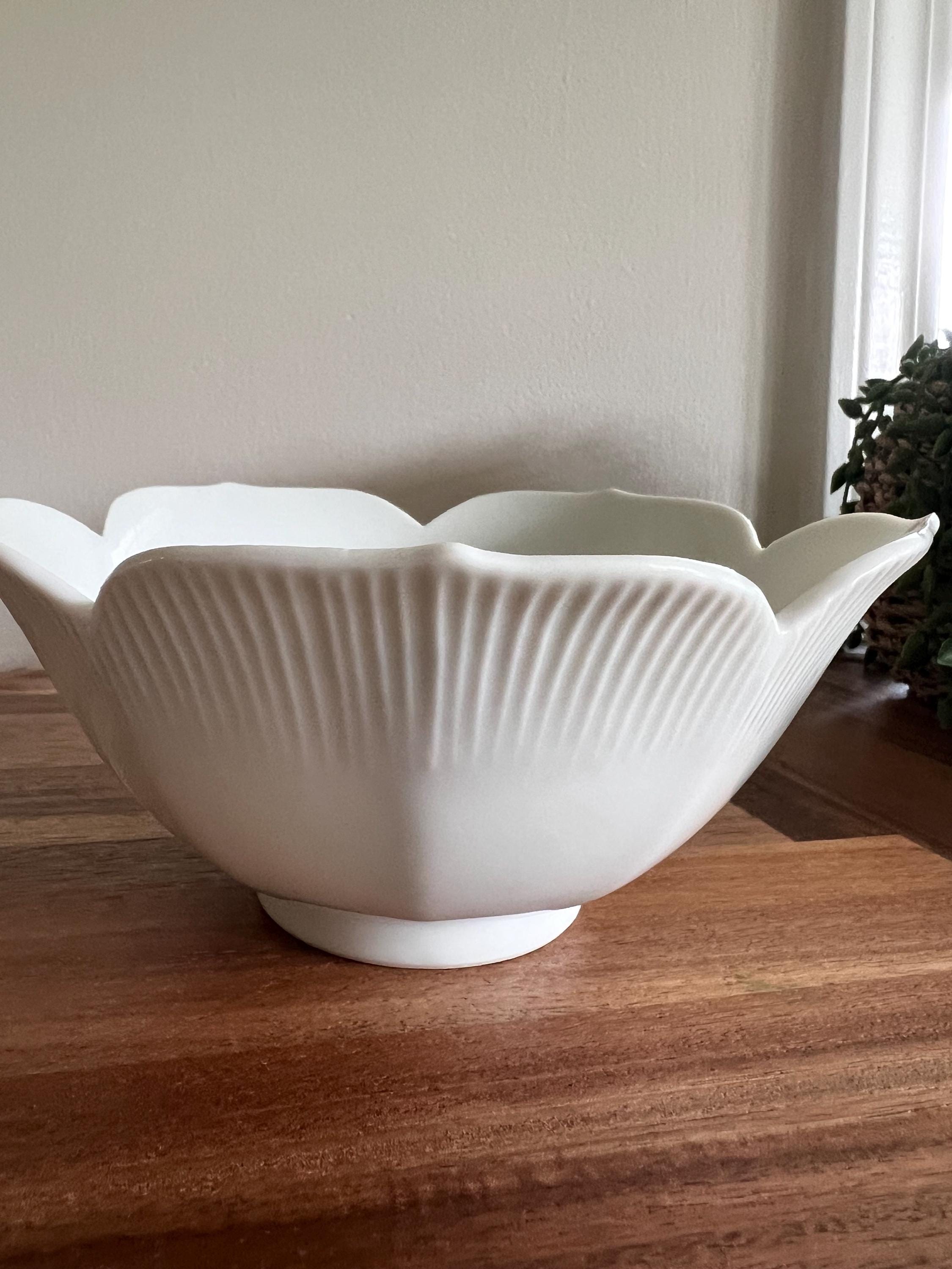 Tigelas de arroz de lótus de porcelana vintage