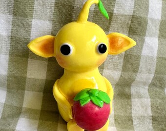 Figurine Pikmin : bibelot décoratif fait main copain en pâte polymère