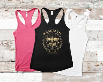 Fourth Wing Tank Top, Basgiath War College Tank Top, Basgiath Tank Top, Basgiath T-Shirt, Bookish Tank Top, Fantasy Bookish Tee