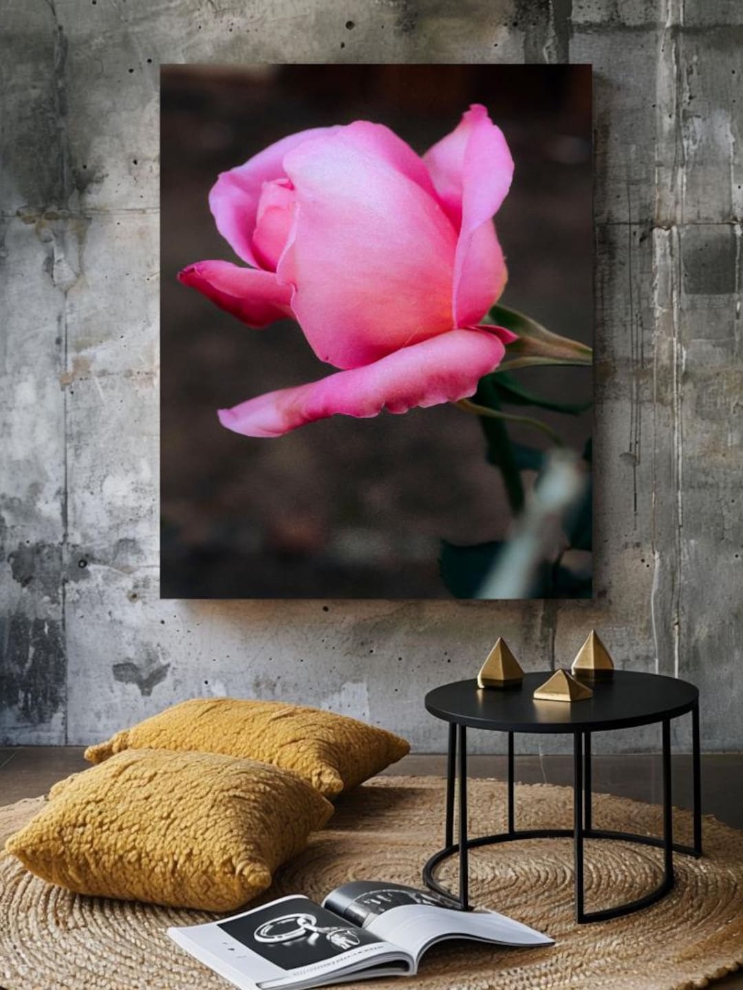 Pink Rose Fine Art | Modern Art | Nature Photography | Instant Download ...