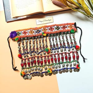 Vintage Kuchi Choker, Antique Afghan Jewelry, Banjara Necklace, Eid Gift, Summer Boho Jewelry, Kuchi Bead Necklace, Tribal Ethnic Piece