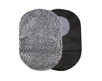 Sequins Ostomy Cover - Soft Stoma Pouch for Colostomy, Ileostomy, Comfortable Stoma Bag Cover (White, Black, Silver, Aqua, Copper)