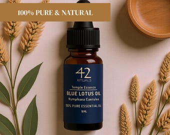 Huile essentielle de lotus bleu : huile rituelle sacrée égyptienne pour la méditation + recettes
