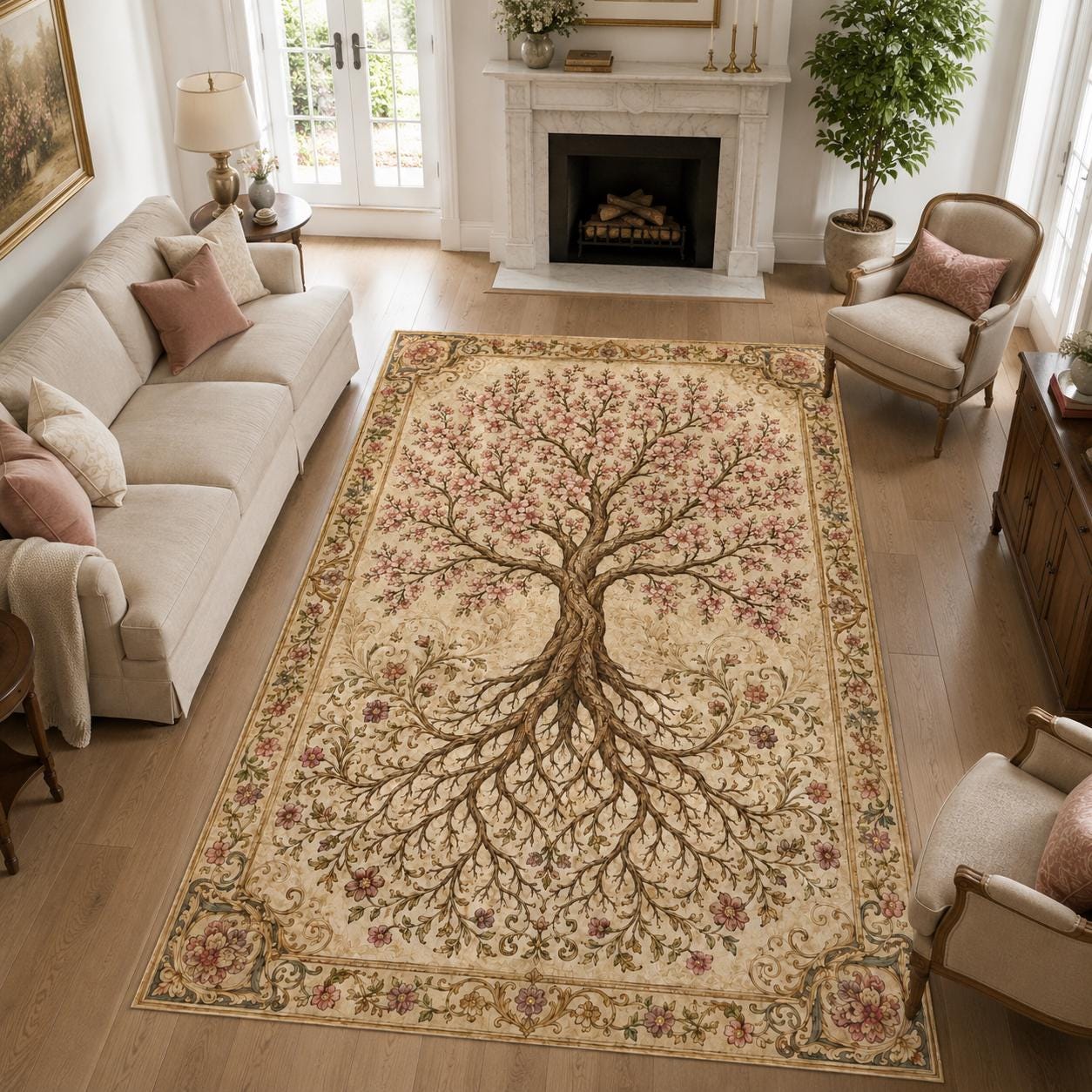 Tree of Life Rug - Etsy