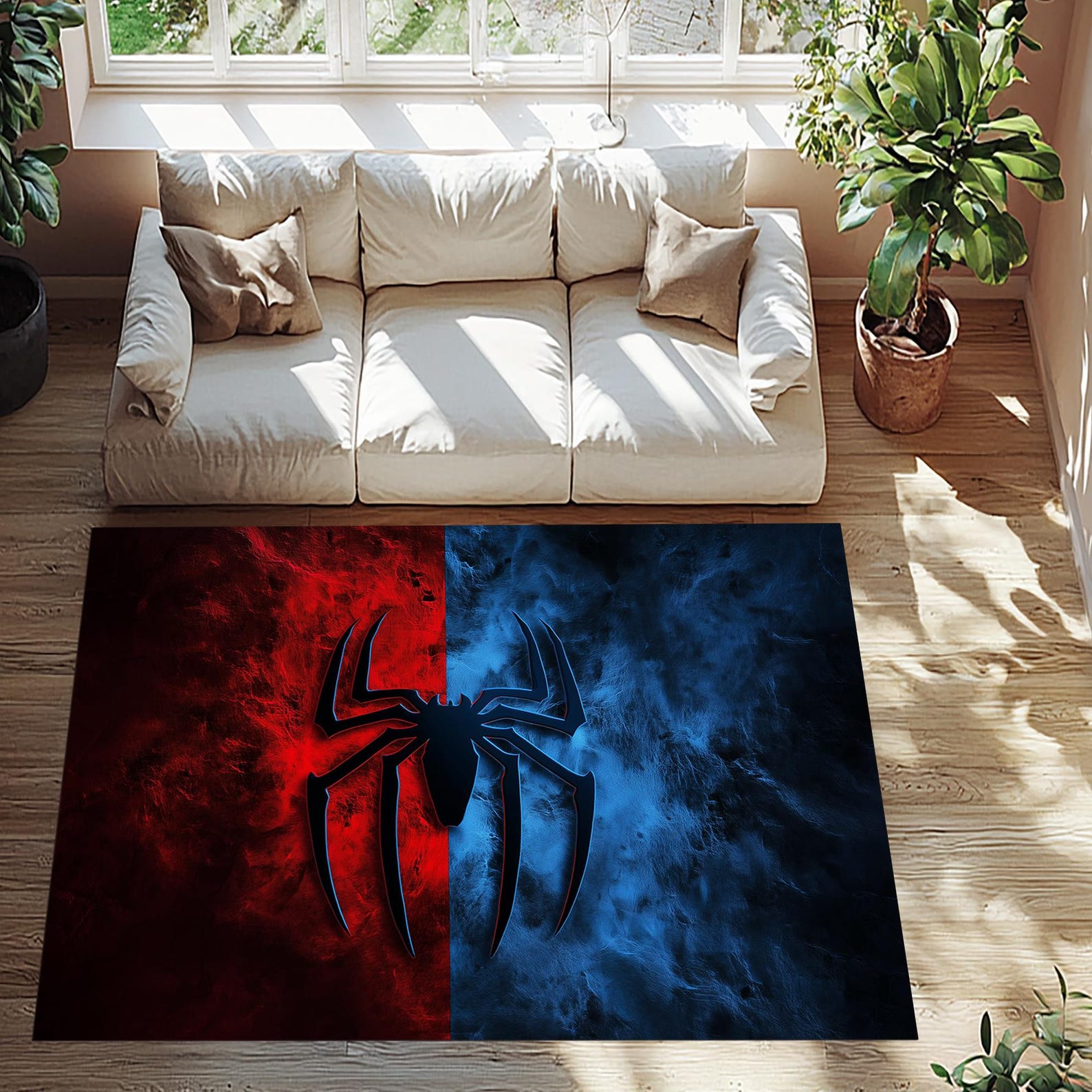 Spiderman Logo Rug, Spiderman Area Rug, Spider Rug, Spiderman Rug ...