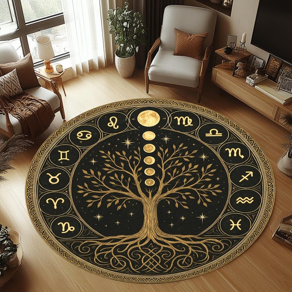 Zodiac Sign Rug Astrology Rug - Etsy