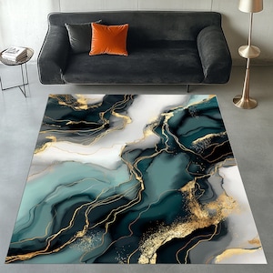 Tapis en marbre, Tapis effet marbre, Tapis en marbre doré, Tapis en marbre, Décoration en marbre, Tapis à motifs en marbre, Tapis en marbre abstrait, Tapis design en marbre