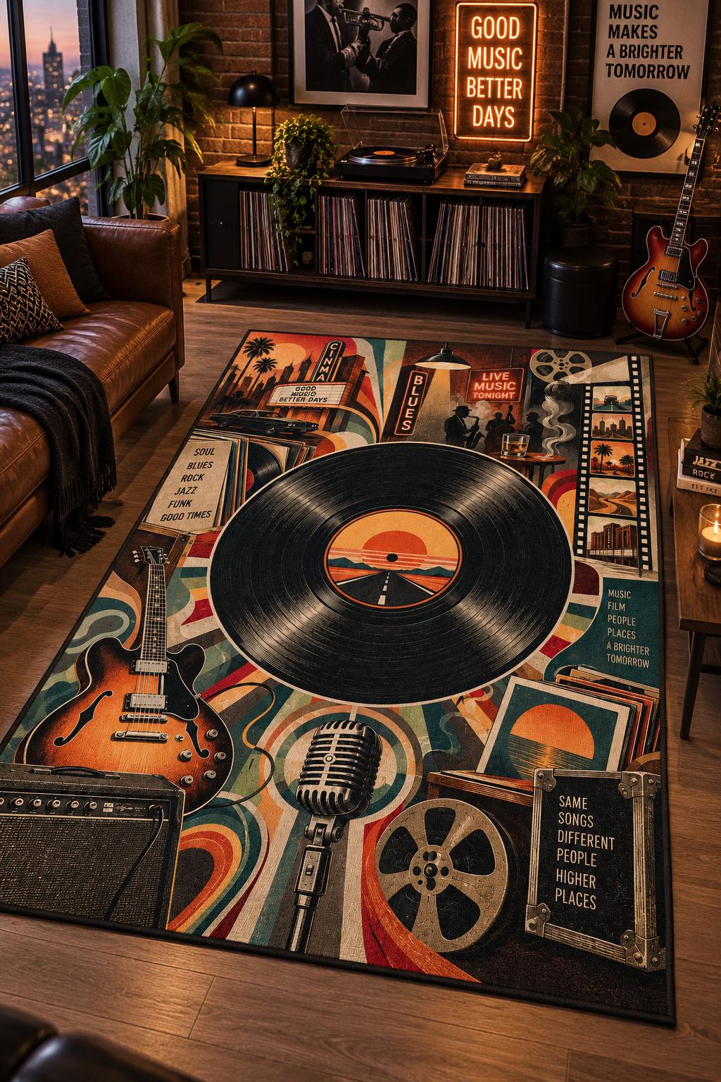 Live Music Rug - Etsy