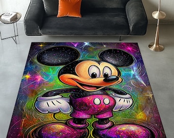 Mickey Mouse Pattern Rug, Kids Nursery Decor