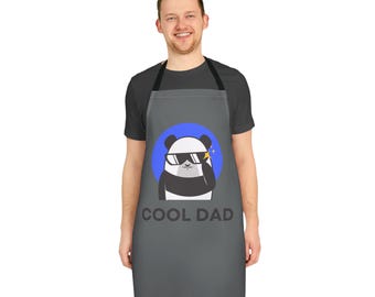 Grembiule da papà alla moda, divertente regalo di cucina per la festa del papà, regalo per papà hipster, grembiule da barbecue, accessorio da cucina unico