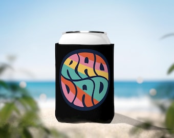 Funda para enfriador de latas retro para papá, divertido portavasos de verano, regalo para el Día del Padre, accesorio para barbacoa, recuerdo de fiesta con estilo retro