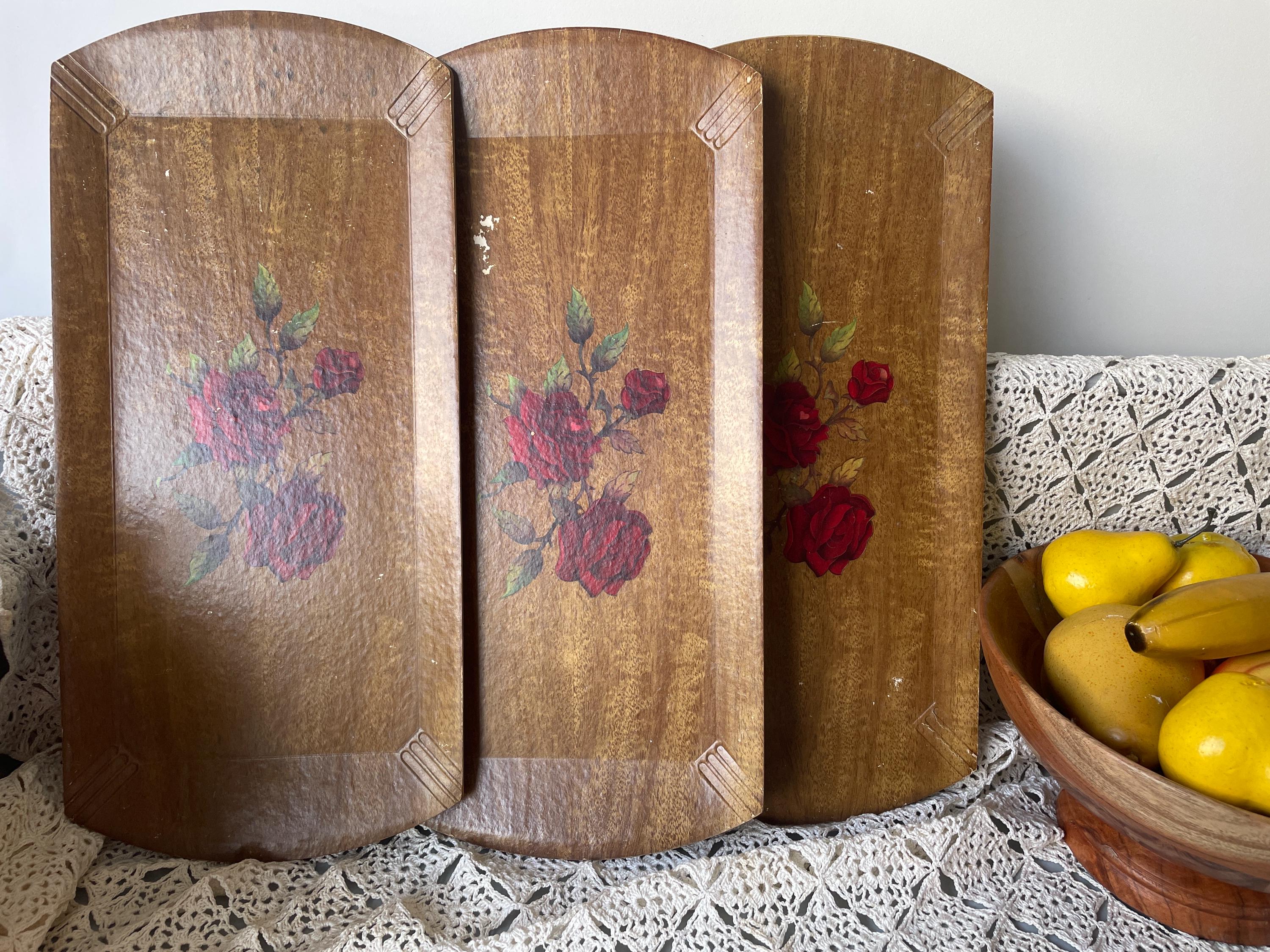 ヴィンテージ ハスケライト ローズトレイ 3個セット - Etsy 日本