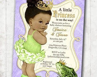 The Princess and the Frog Invitations: Printable Girls Custom - Etsy