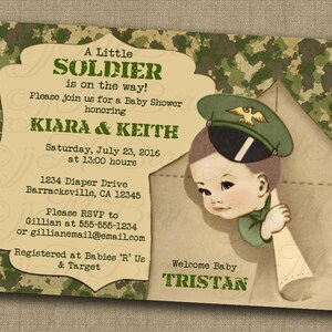 Camo Baby Shower Invitation Camo baby boy camo Baby Shower baby camo invitations - DIY Printable