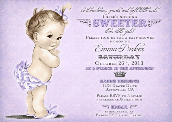 Fisher Price Folded Baby Shower Invitations Vintage Baby Shower