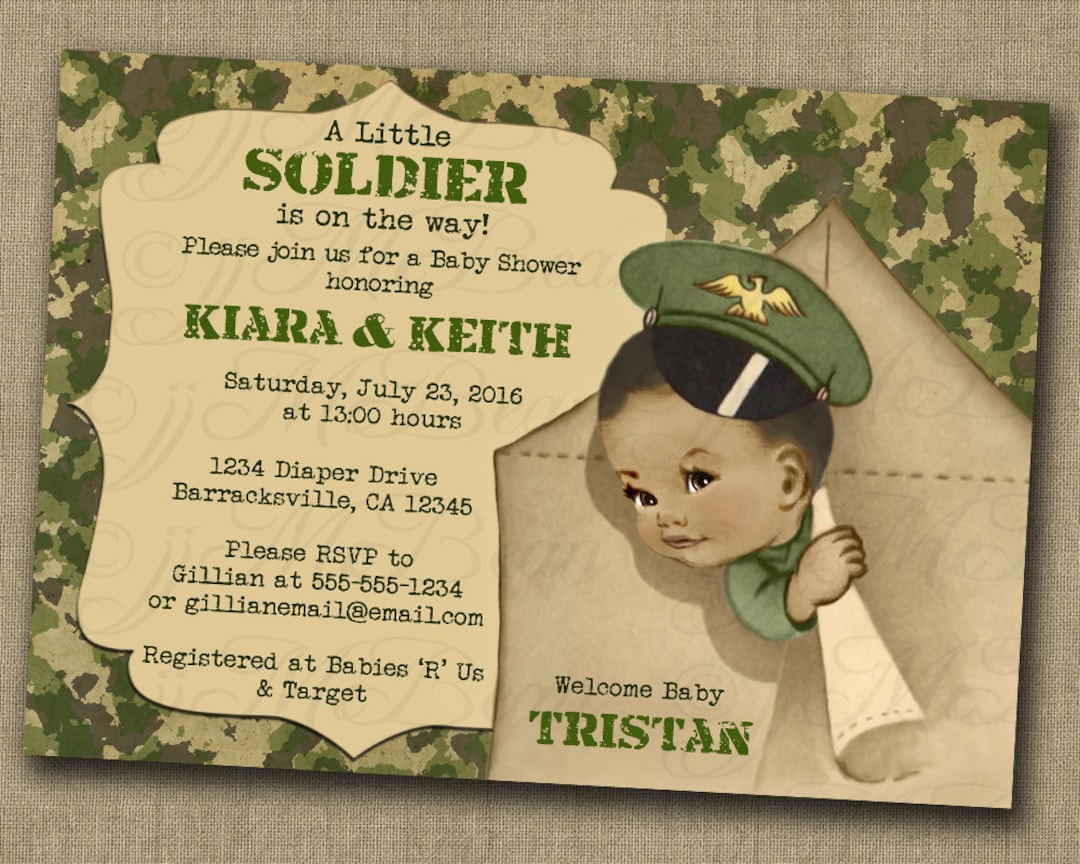 Camo Baby Shower Invitation Camo Baby Boy Camo Baby Shower Baby Camo