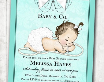 Baby Shower Invitation for baby girl baby shower - DIY Printable