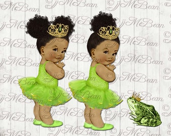 Princess Tiana Princess and the Frog clipart png instant download