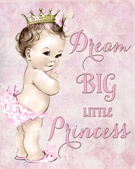 Princess Nursery Art Princess Nursery Decor Pink and Gold | Etsy