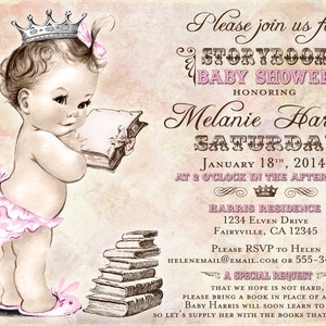 Girl Baby Shower Invitation Storybook Baby Shower Invitation For Girl Baby Shower - Storybook Invitation - DIY Printable