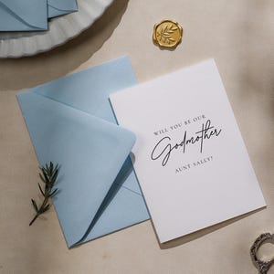 Serez-vous la nôtre ? Carte pliée le jour du mariage (d14) - nom personnalisé personnalisé parrain célébrant parrain parrain parrain moh hôte 4,5 x 6,25 po