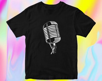 microphone tshirt