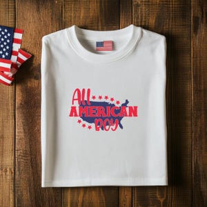 Chemise américaine pour garçon | T-shirt pour tout-petit 4 juillet | Chemise patriotique de carte des Etats-Unis | Tenue du jour de l'indépendance | T-shirt unisexe Comfort Colors