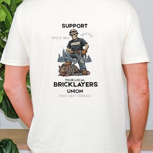 Brick Layers Union T-Shirt, Skeleton Worker, Comfort Colors Shirt