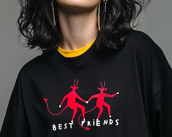 Besties Tee | Funny Friends T-Shirt | Unisex Gift for Friends