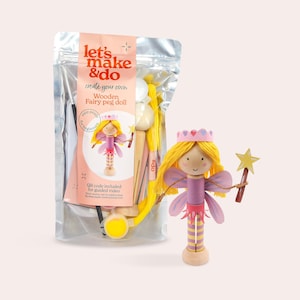 DIY Fairy Peg Doll Kit: Kids Craft Activity with Video Tutorial