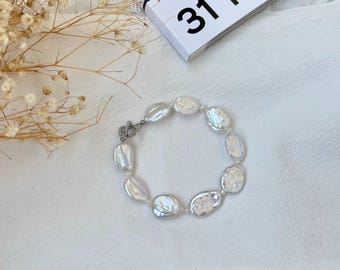 淡水バロックパールブレスレット