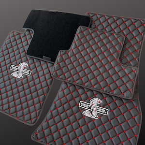 Alfombrilla de coche para SHELBY GT500 SUPER SNAKE, producto fabricado especialmente para su vehículo bajo pedido, alfombrilla de piel para coche Shelby GT500, A++