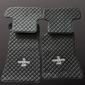 Alfombrilla de coche para SHELBY GT500, fabricada especialmente para su vehículo bajo pedido, alfombrilla de piel para SHELBY GT500, A++