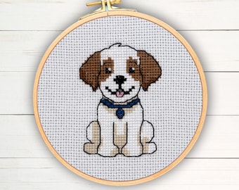 クロスステッチ パターン「キャバリア キング チャールズ スパニエル