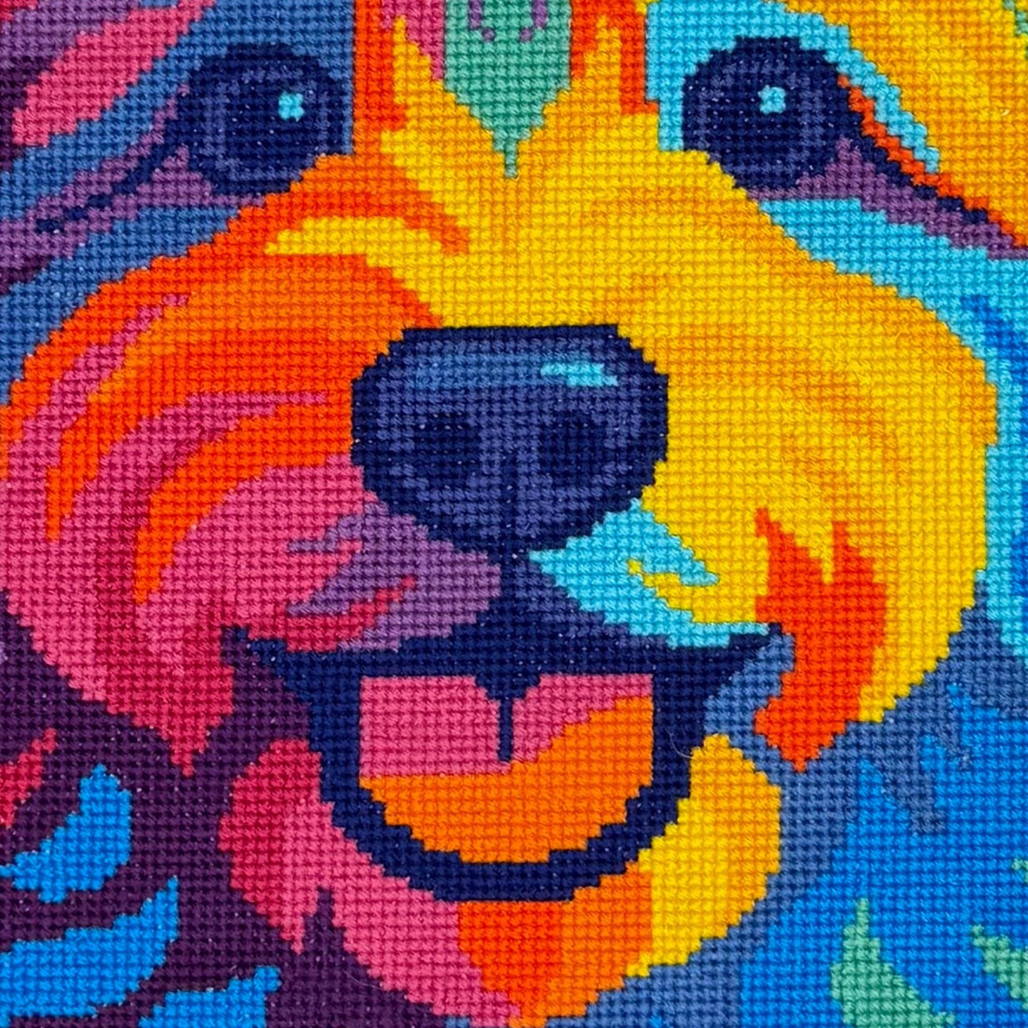 Colourful Doodle Dog Cross Stitch Pattern PDF | Labradoodle ...