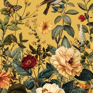 Botanical Floral Print: Vintage Cottagecore Art (Digital Download) JPG 300 DPI CMYK