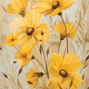 Botanical Floral Print: Vintage Cottagecore Art (Digital Download) JPG 300 DPI CMYK