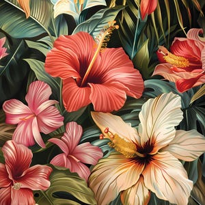 Botanical Floral Print: Vintage Cottagecore Wall Art (Digital Download) JPG 300 DPI CMYK