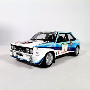 Fiat 131 Abarth &quot;Works&quot; Winner Rally Portugal 1981 #1 M. Alen - Kyosho 1:18