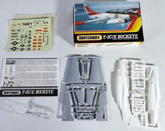 thumbnail image 2 of Matchbox 1/72 Scale Heinkel He 115 Plastic Model Airplane Kit – Vintage 1975 PK-401 Unassembled 2 of 6